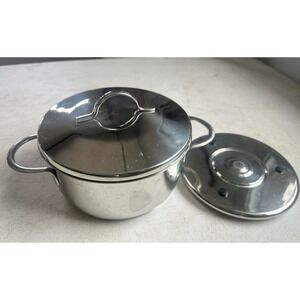 WMF Transtherm Cromargan 18/10 Stainless Steel 2qt Cooking Pot w/lid & Stand